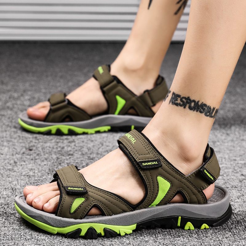 4546 Grote Maat Heren Sandalen Sport Zomer Nieuwe Trend Outdoor Vrije Tijd Vader Strand Schoenen Pantoffels