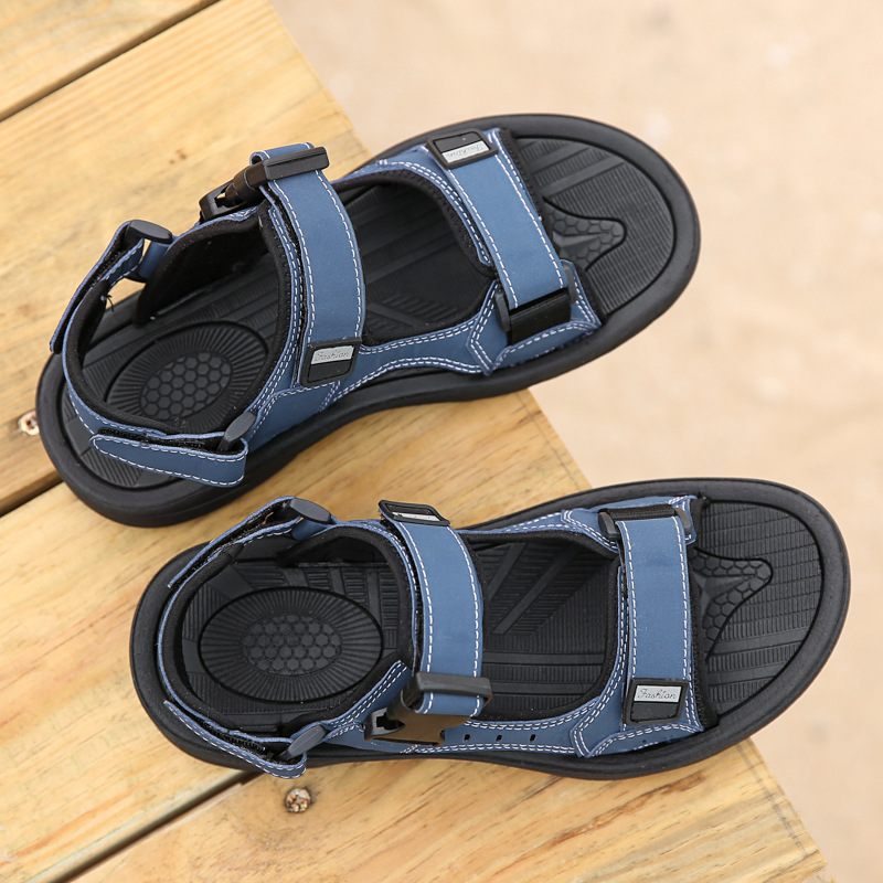 Fujian Zomersandalen Pantoffels 2024 Nieuwe Mode Heren Casual Sandalen Jeugdmode Sportmannen