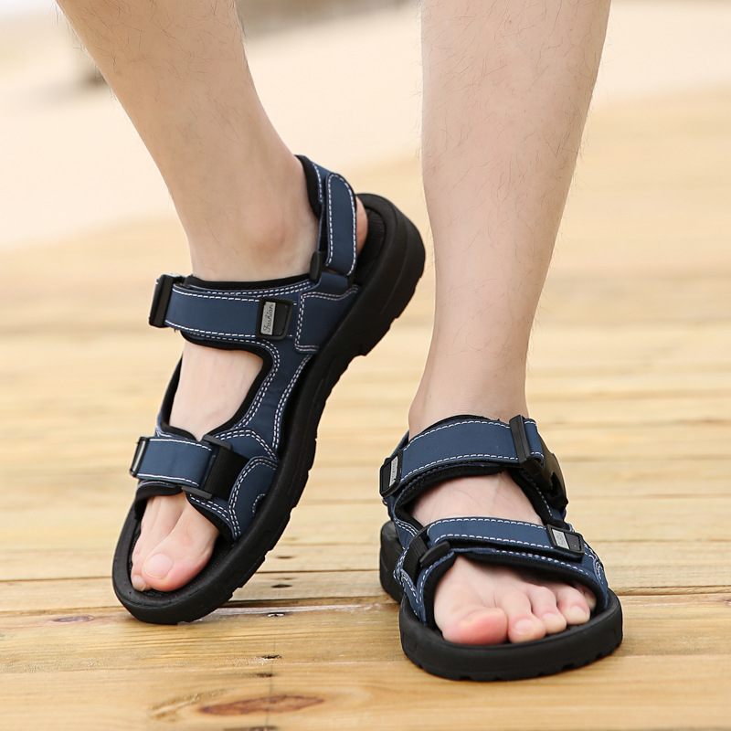 Fujian Zomersandalen Pantoffels 2024 Nieuwe Mode Heren Casual Sandalen Jeugdmode Sportmannen