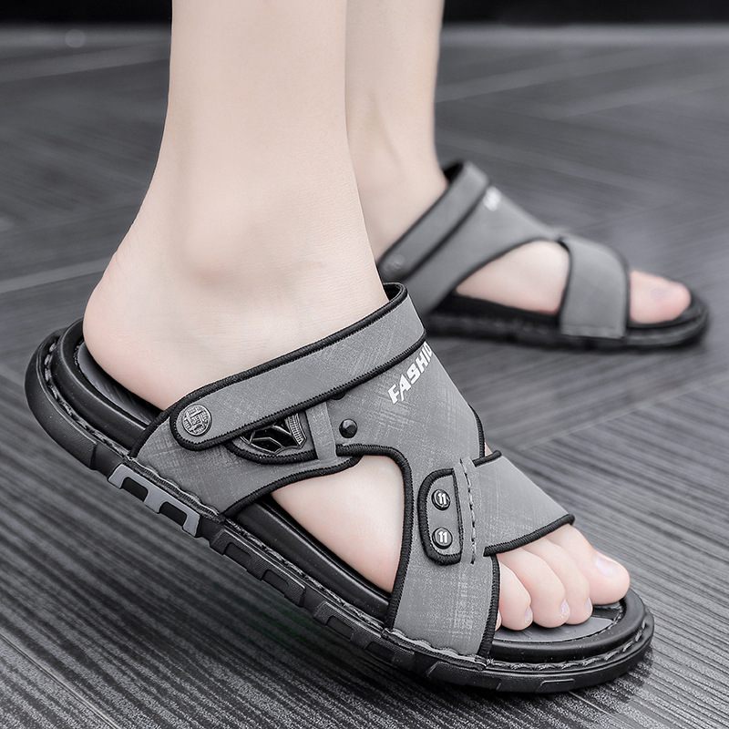 Grote Maat 2024 Nieuwe Heren Strandsandalen Slippers Schoenen Lente En Zomer Casual Trend Strandschoenen Dual-use Sandalen