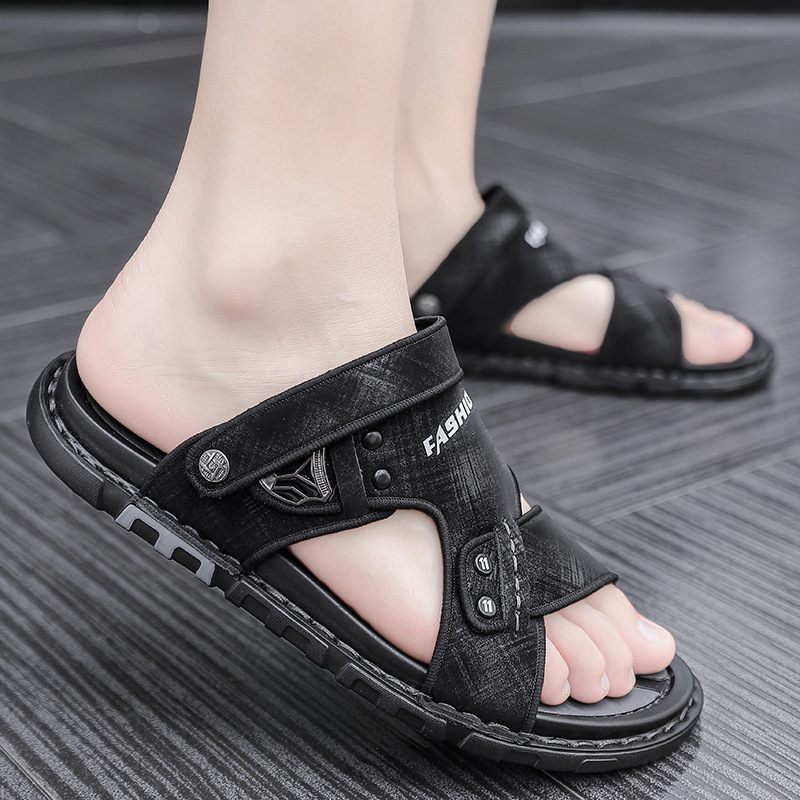 Grote Maat 2024 Nieuwe Heren Strandsandalen Slippers Schoenen Lente En Zomer Casual Trend Strandschoenen Dual-use Sandalen