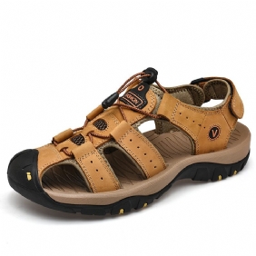 Grote Maat Sandalen Heren Zomer Nieuwe Casual Baotou Lederen Outdoor Antislip Strandschoenen 48 Yards