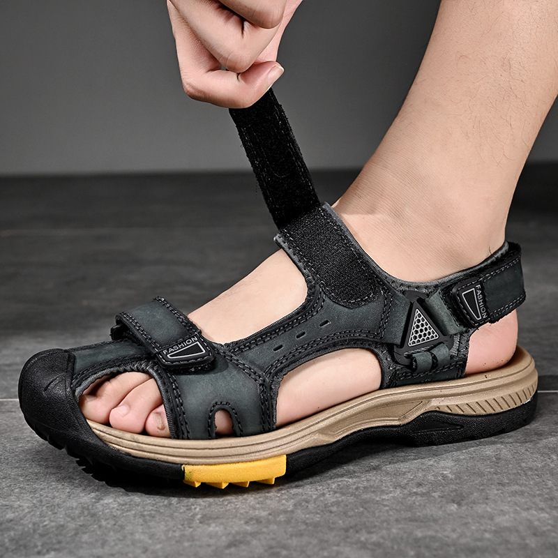 Grote Maten Sandalen Heren 2024 Zomer Outdoor Antislip Baotou Nieuwe Trend Casual Strandschoenen