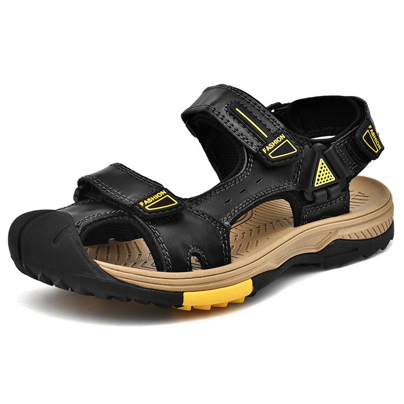 Grote Maten Sandalen Heren 2024 Zomer Outdoor Antislip Baotou Nieuwe Trend Casual Strandschoenen