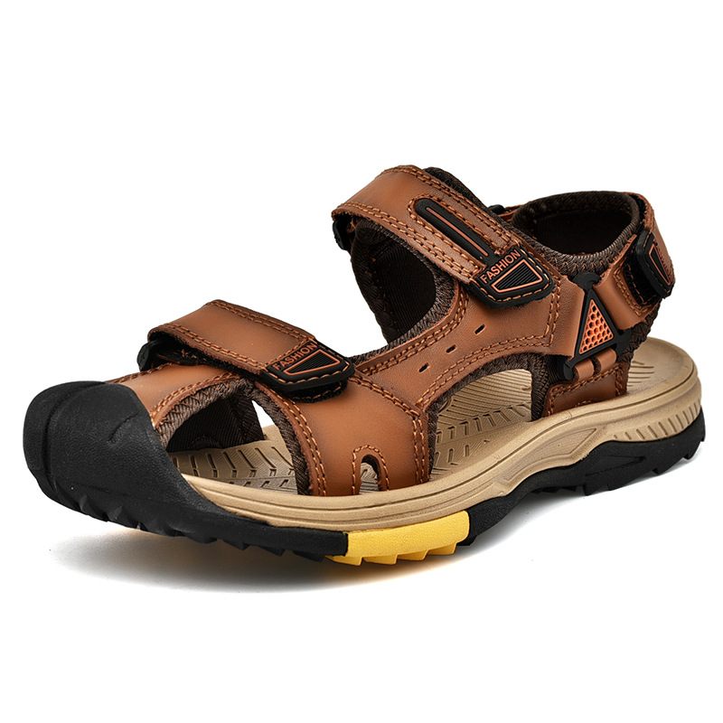 Grote Maten Sandalen Heren 2024 Zomer Outdoor Antislip Baotou Nieuwe Trend Casual Strandschoenen