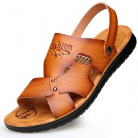 Herensandalen 2024 Zomer Nieuwe Trend Casual Strandschoenen Heren Antislip Pantoffels Voor Tweeërlei Gebruik