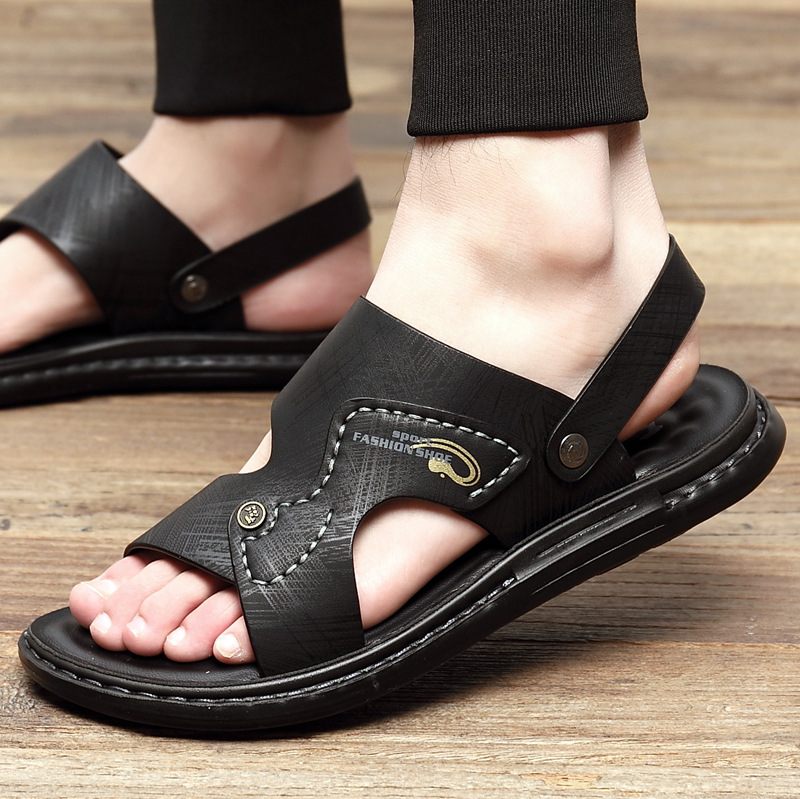 Herensandalen Zomer Zachte Bodem Waterdichte Antislip Strandschoenen Jeugd 2024 Nieuwe Casual Trend Sandalen Slippers Schoenen