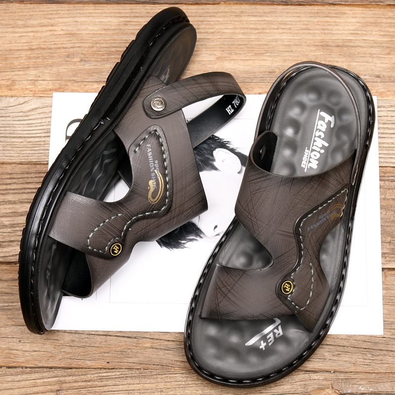 Herensandalen Zomer Zachte Bodem Waterdichte Antislip Strandschoenen Jeugd 2024 Nieuwe Casual Trend Sandalen Slippers Schoenen