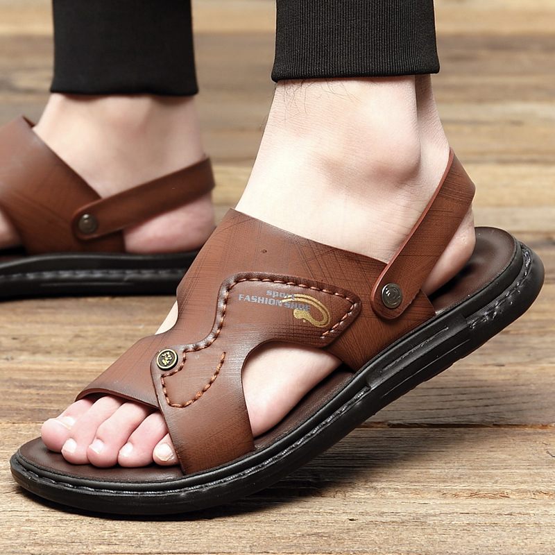 Herensandalen Zomer Zachte Bodem Waterdichte Antislip Strandschoenen Jeugd 2024 Nieuwe Casual Trend Sandalen Slippers Schoenen