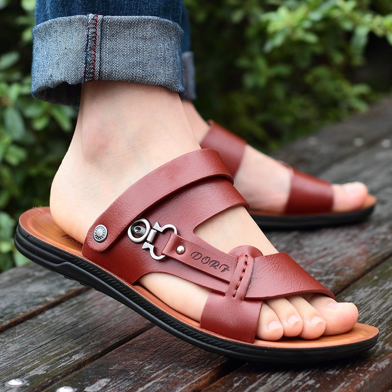 Herenschoenen 2024 Nieuwe Zomer Mannen Open Tenen Sandalen Mode Trend Strand Schoenen Slippers