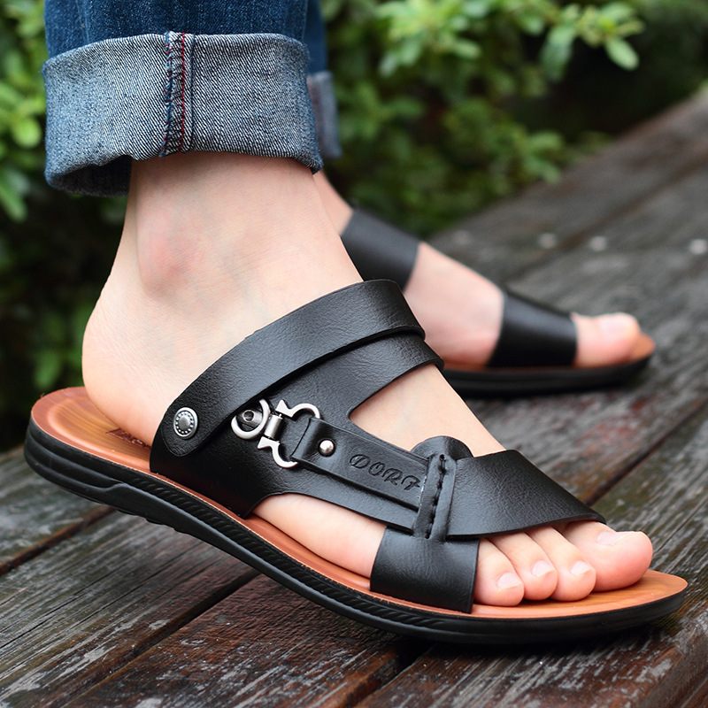 Herenschoenen 2024 Nieuwe Zomer Mannen Open Tenen Sandalen Mode Trend Strand Schoenen Slippers