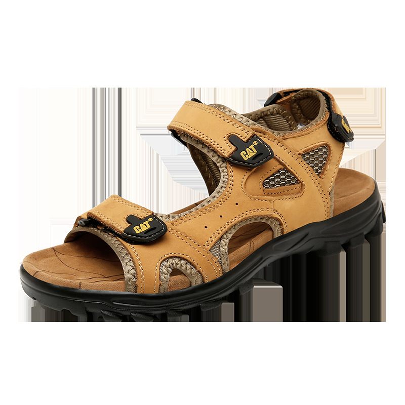 Koeienhuid Heren Grote Maat Herenschoenen Sandalen Casual Trend Pantoffels Ultralicht Ademend Uitgehold Populaire Strand