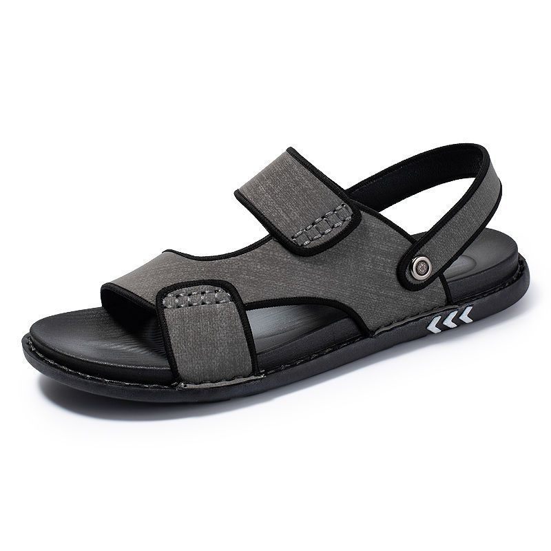 Leren Sandalen Heren Voor Tweeërlei Gebruik Nieuwe Zomer Antislip Slippers Met Zachte Zolen Casual