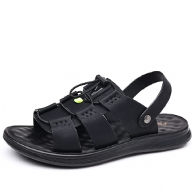 Mannen Romeinse Sandalen 2024 Zomer Mode Schoenen Strand Latex Massage Bodem Toevallige Dikke Zolen Slippers