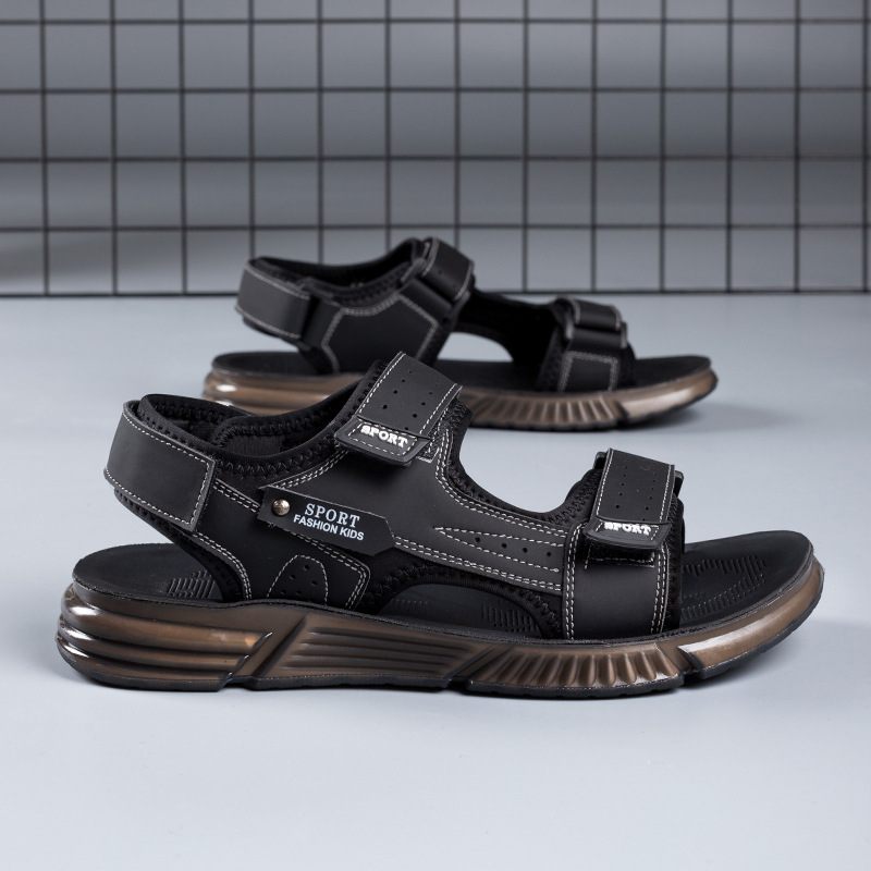 Sandalen Heren 2024 Zomer Nieuwe Jeugdmode Trendy Strandschoenen Outdoor Ademende Casual Met Zachte Bodem