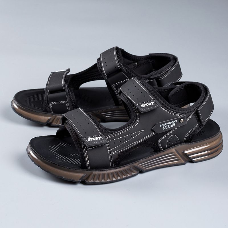 Sandalen Heren 2024 Zomer Nieuwe Jeugdmode Trendy Strandschoenen Outdoor Ademende Casual Met Zachte Bodem