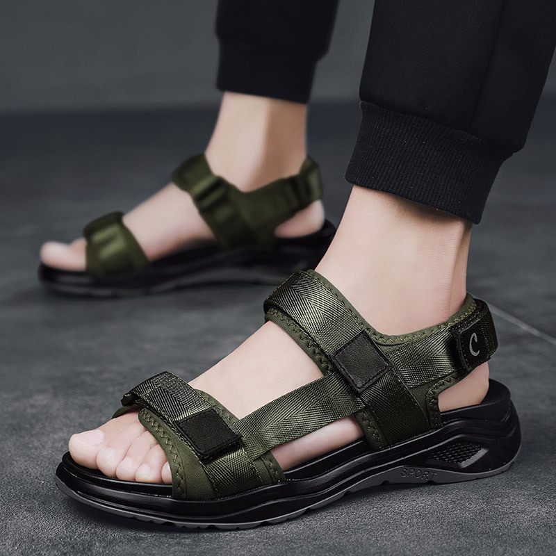 Sandalen Heren Open Teen Groot Formaat Antislip Zomer Strandschoenen Casual Schoenen Zachte Zool Mode Trendy Sportschoenen Nieuw