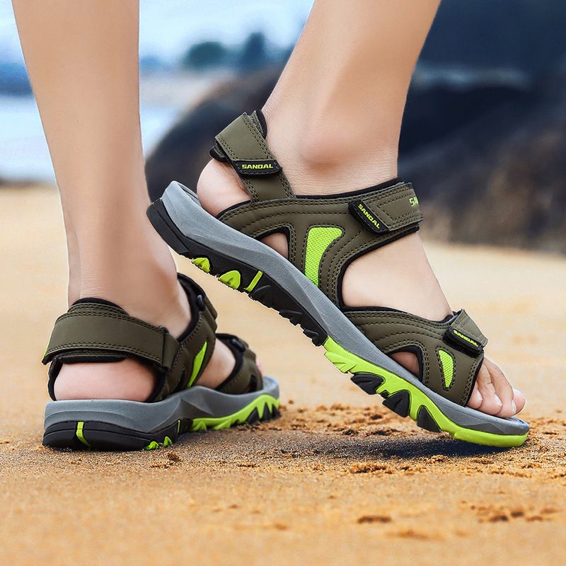 Sandalen Heren Strandschoenen 2024 Nieuwe Zomerslippers Dual-use Studentensport Outdoor Grote Maten Schoenen