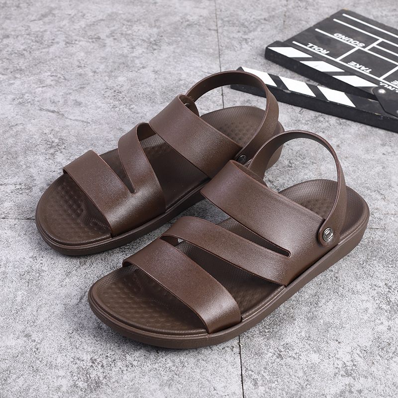 Sandalen Heren Zomer Nieuwe Plastic Mode Casual Strandschoenen Buitensport Antislip