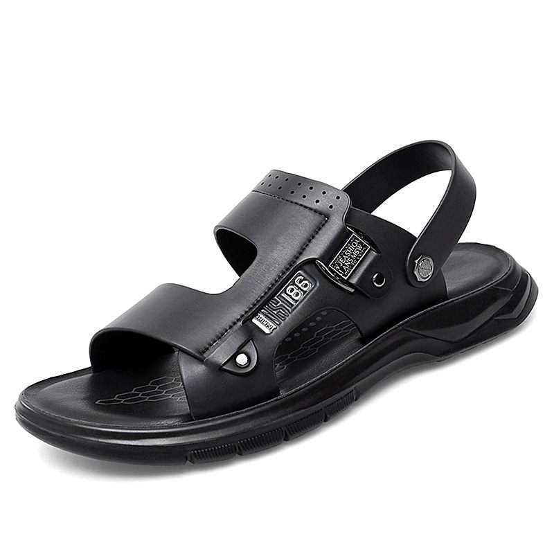 Sandalen Mannen 2024 Zomer Nieuwe Casual Strand Schoenen Mode Comfortabele Zachte Zool Slippers Dikke Zolen Trend