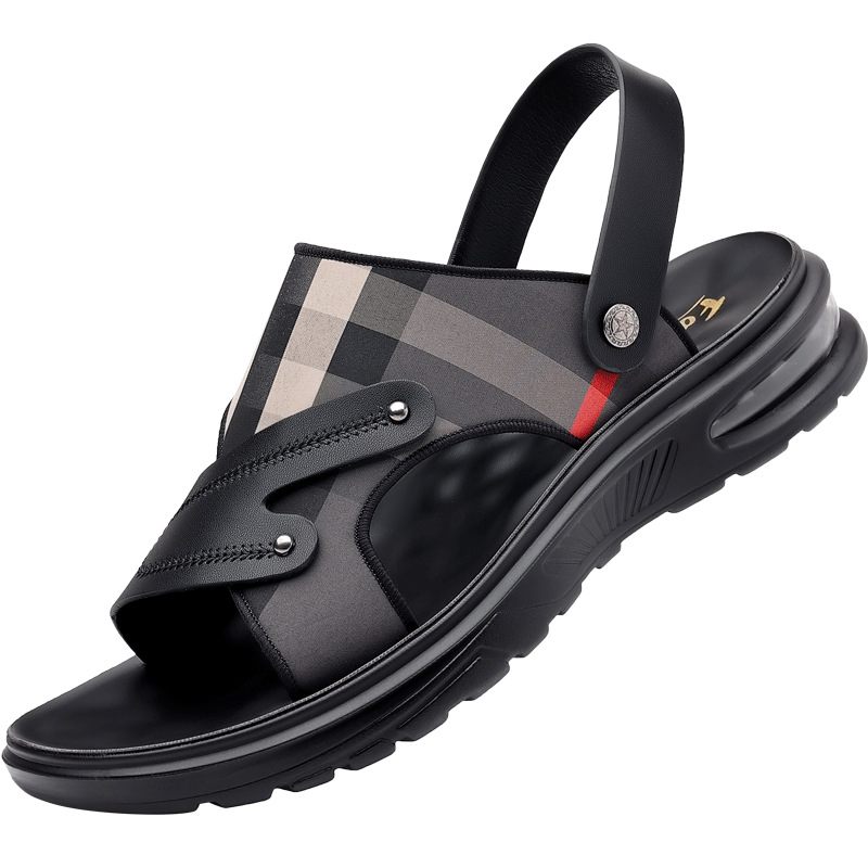 Sandalen Met Zachte Zolen Heren 2024 Nieuwe Trend Zomer Casual Rijden Strandsandalen Slippers Schoenen