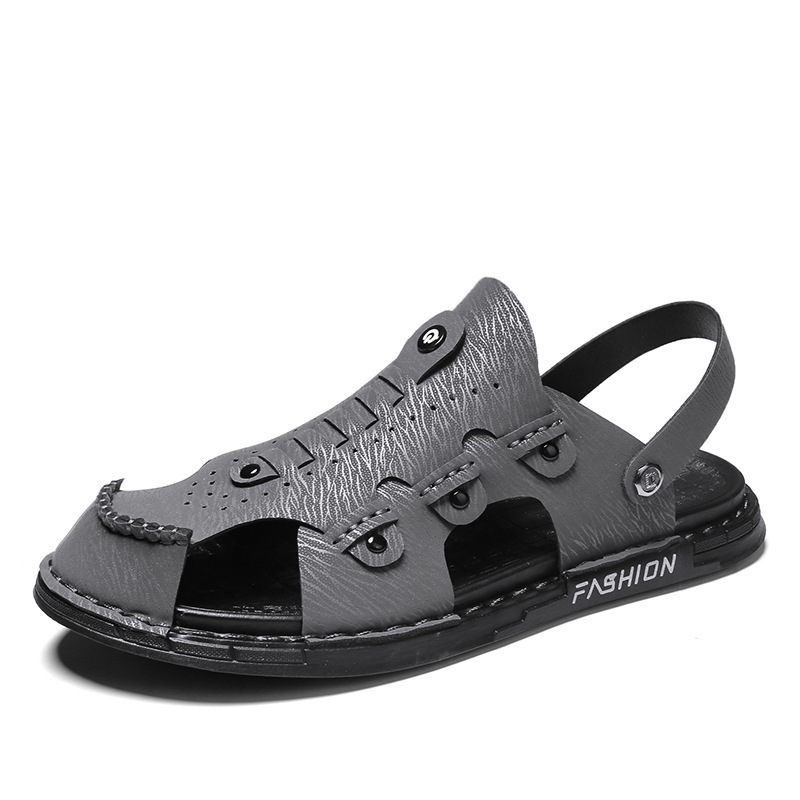 Vrijetijdssport Strand Outdoor Herenschoenen Trendy Herensandalen Pantoffels Baotou Casual Voor Tweeërlei Gebruik