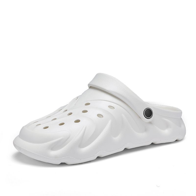 Zomer Nieuwe Herenslippers Voor Tweeërlei Gebruik Trendy Strand Ademende Sandalen Met Vaste Voet