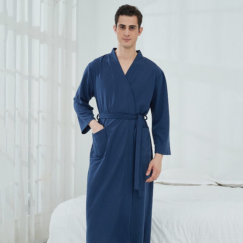 Badjassen Dunne Nachthemden Lange Stukken Loungewear Heren