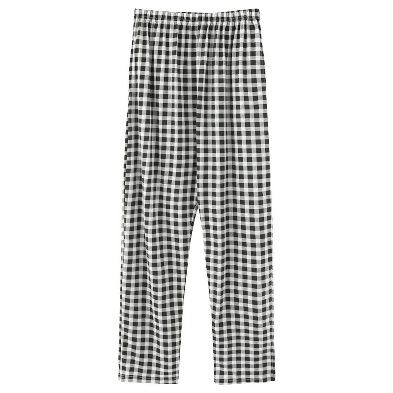 Dunne Pyjamabroek Geruite Broek Heren Losse Huisbroek