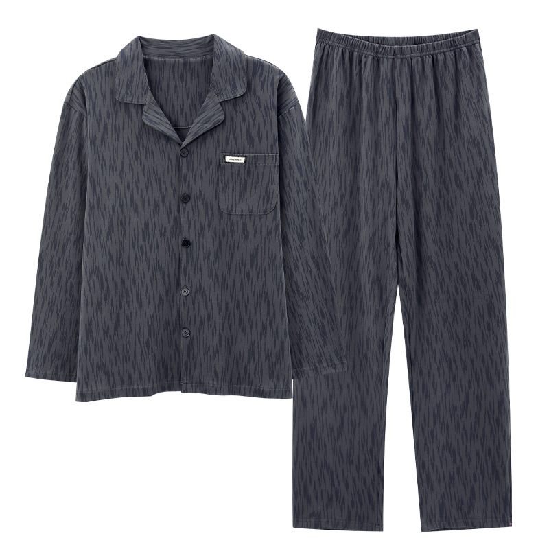 Dunne Pyjama's Voor Heren Casual Vest Homewear-sets Met Lange Mouwen