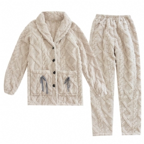 Flanellen Dikke Casual Loungewear-sets Voor Heren