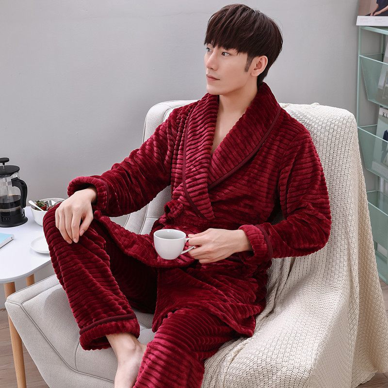 Flanellen Pyjama Dikke Grote Maten Nachtjapon Romper Set Homewear