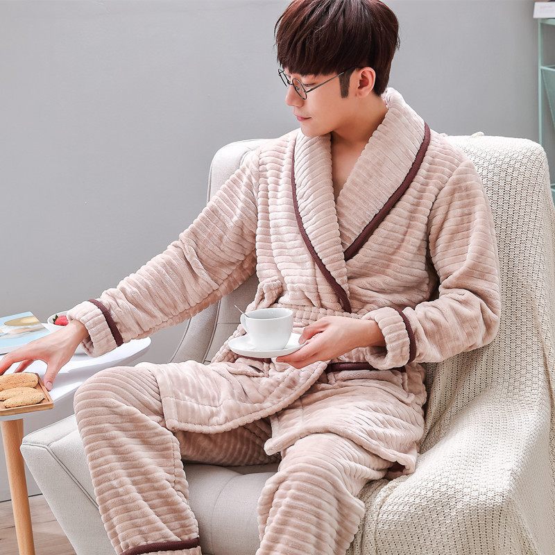 Flanellen Pyjama Dikke Grote Maten Nachtjapon Romper Set Homewear