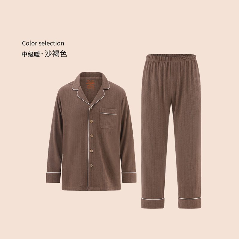 Loungewear-set Voor Heren Casual Reversset Met Lange Mouwen