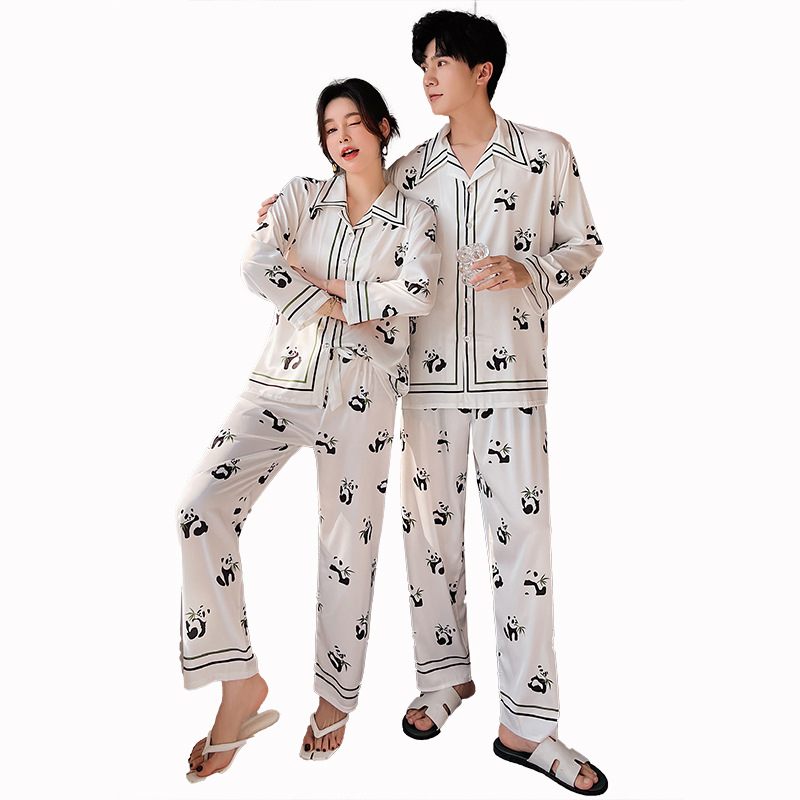 Panda Pyjama's Nieuwe Homewear-set Met Lange Mouwen Voor Heren