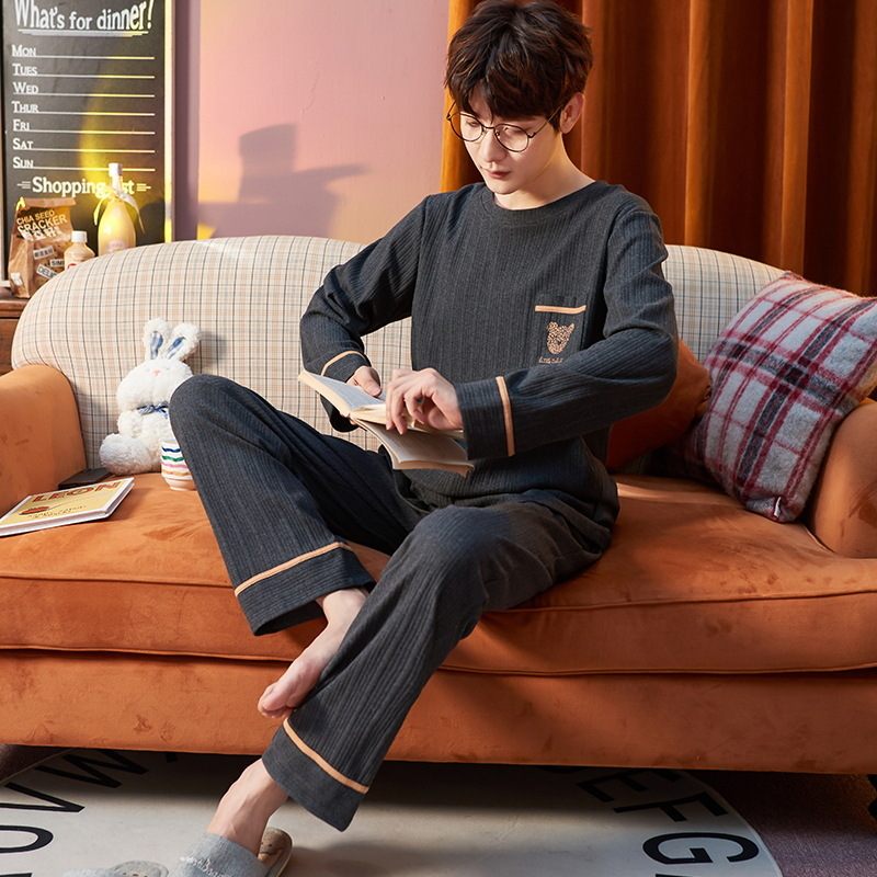 Pyjama's Met Lange Mouwen Voor Heren Leuke Sets Homewear