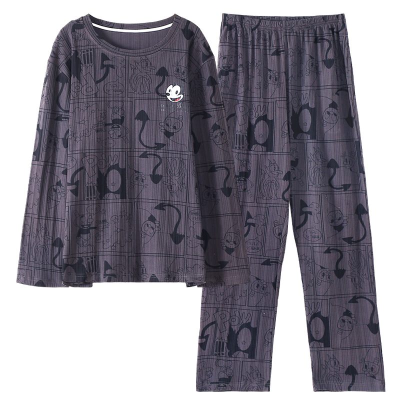 Pyjama's Voor Heren Katoen Lange Mouwen Losse Homewear-sets