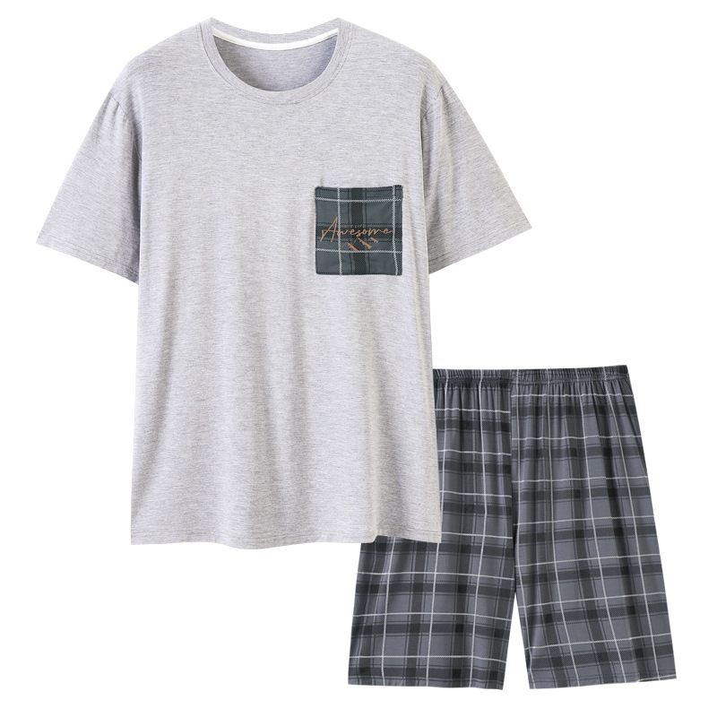 Pyjama's Voor Heren Korte Mouwen Dunne Casual Homewear