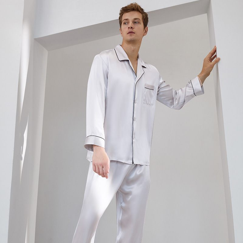 Pyjama's Voor Heren Lange Mouwen Broeken Sets Comfortabele Homewear