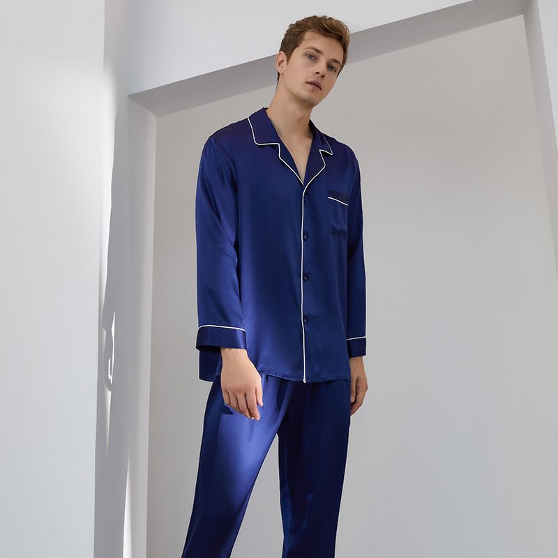 Pyjama's Voor Heren Lange Mouwen Broeken Sets Comfortabele Homewear