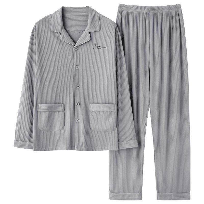 Pyjama's Voor Heren Lange Mouwen Dunne Secties Homewear