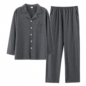 Pyjama's Voor Heren Lange Mouwen Losse Casual Homewear-sets