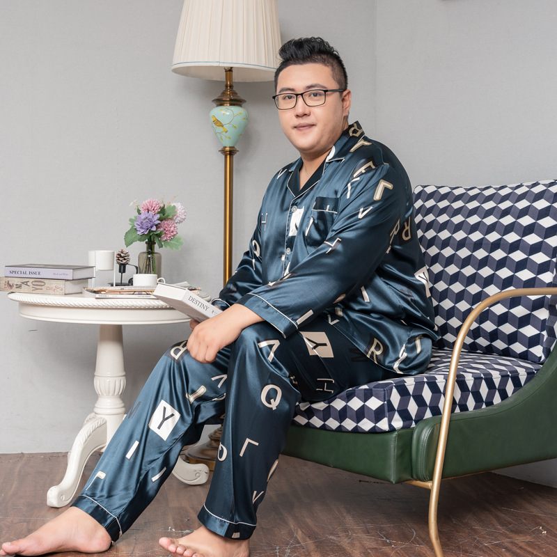 Zijden Pakken Met Lange Mouwen Ondergoed Dunne Loungewear Voor Heren