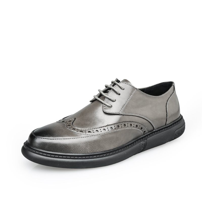 Brogue Schoenen Gesneden Herenschoenen Retro Formele Herenkleding Mode Ademende Heren Casual