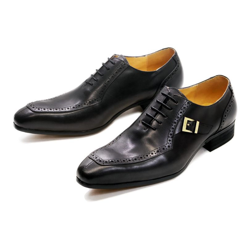 Formele Herenschoenen Leren Zakelijke Trouwschoenen Oxfordschoenen Brogue-schoenen Voor Heren High-end Casual