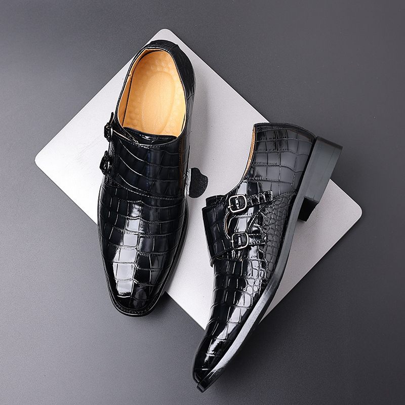 Geklede Schoenen Heren Brogue Casual Trend Zakelijke Formele Gegraveerde Kleding Grote Maat Retro Herenschoenen