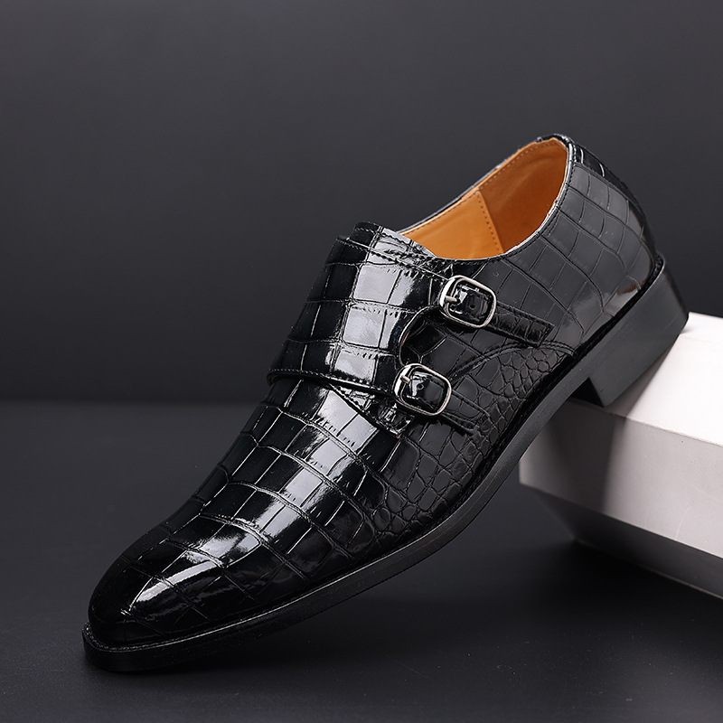 Geklede Schoenen Heren Brogue Casual Trend Zakelijke Formele Gegraveerde Kleding Grote Maat Retro Herenschoenen