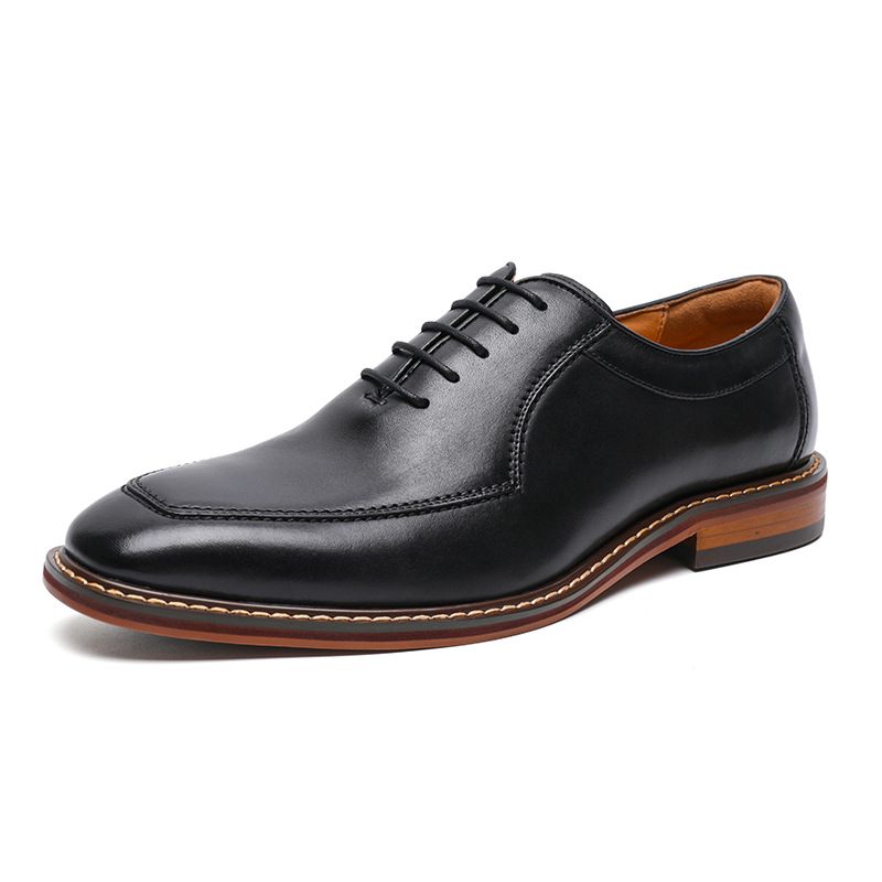 Geklede Schoenen Heren Echt Leer Koeienhuid Handgemaakte Zakelijke Oxford Retro Casual