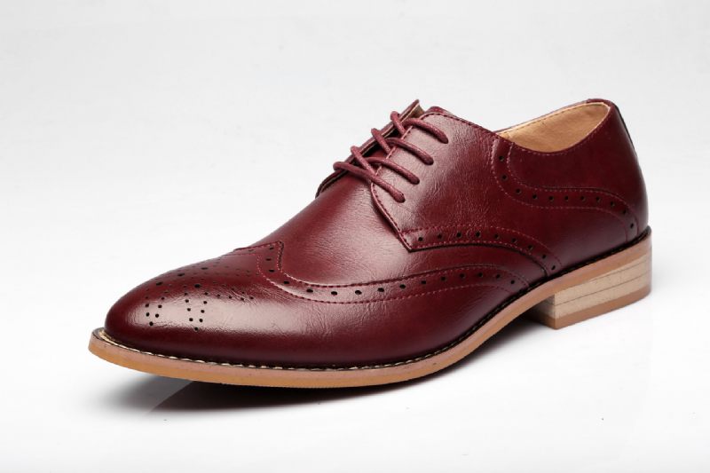 Grote Maat 45 Business Herenschoenen 46 Lente En Herfst Nieuwe Brogue Schoenen Gesneden Spitse Neus Casual Kleding Mannen