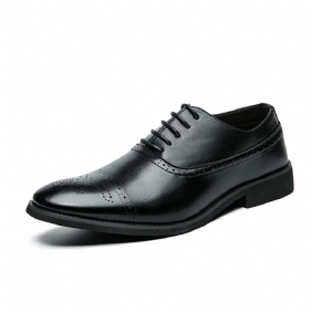 Grote Maat 48 Brogue Schoenen Gesneden Herenschoenen Puntige Kapper Mode Casual